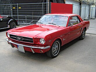 A first-generation Ford Mustang